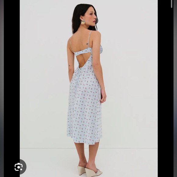 For Love & Lemons Floral Midi Slip Dress - Picture 2 of 8